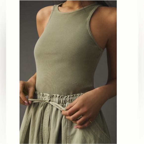 Anthropologie Daily Practice High-Neck Tank Twofer Dress Size M - Picture 4 of 9